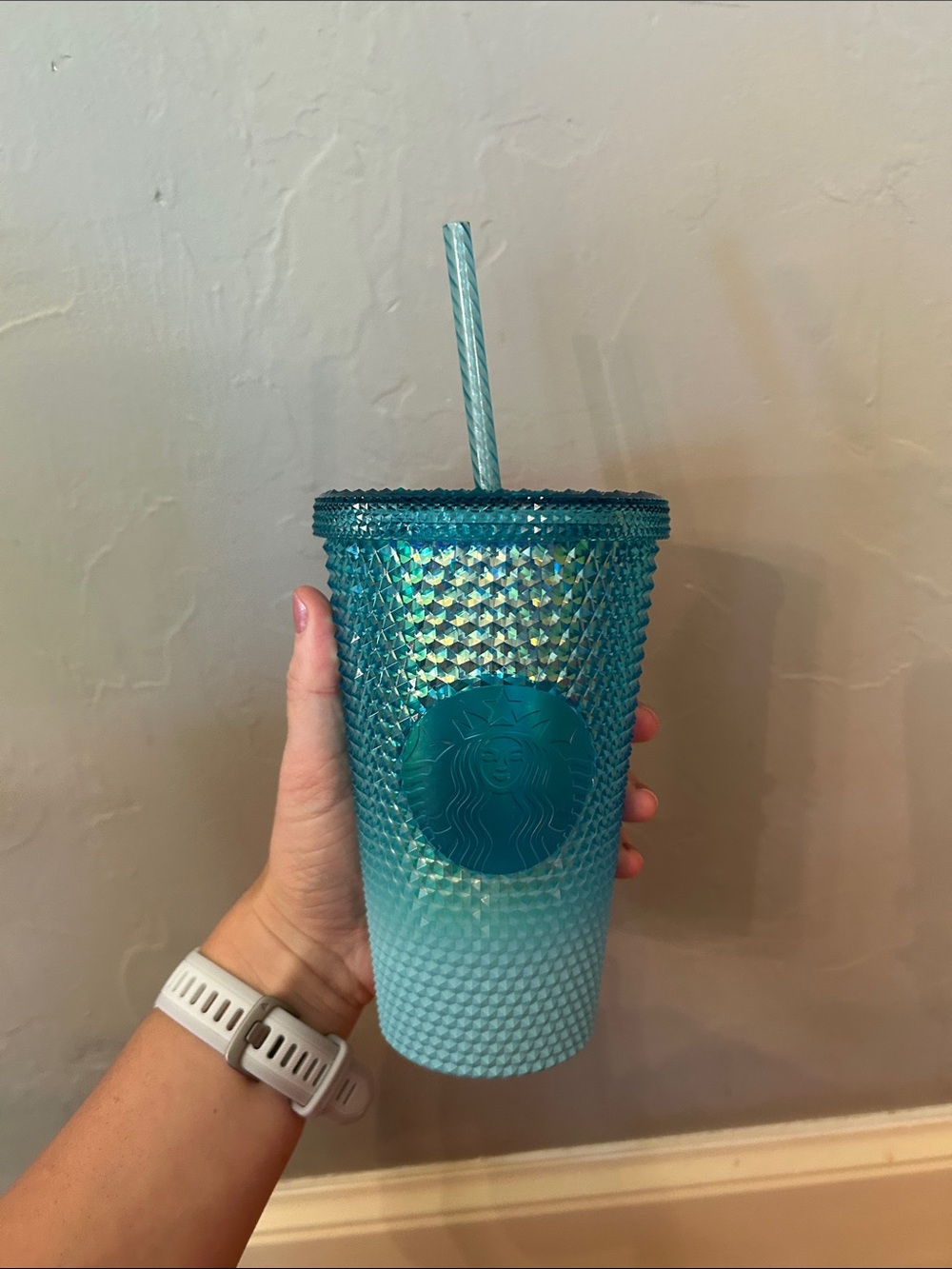 Starbucks blue Gradient Studded Cold Cup